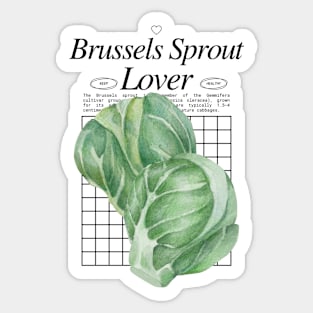 Brussel Sprouts - Veggies Lover Design Sticker